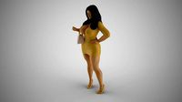 Girl After Work Getaway | 3D