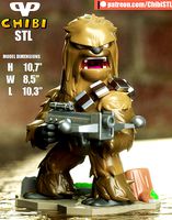Chewbacca Chibi for 3D Printing STL | 3D