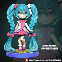 Miku Rapunzel Chibi | 3D