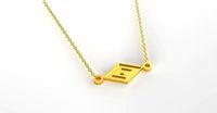 Parallelogram Enamel Pendant | 3D