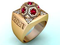 Ball ring - Football Rings - N586 | 3D