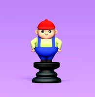 Alice Chess - Side B - Rook - Tweedle Dee Dum | 3D