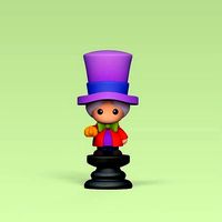 Alice Chess - Side A - Mad Hatter - King | 3D
