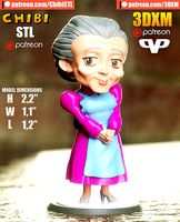 Marvel United Aunt May Chibi for 3D Printing STL | 3D