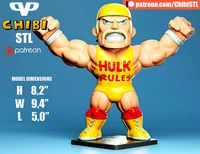 Hulk Hogan Chibi for 3D Printing STL | 3D