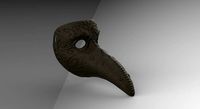 Plague mask doctor ornamented | 3D