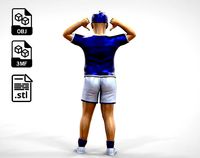 N5 Teenagers Football fan | 3D