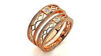 Band ring - nhan nu 1323 | 3D