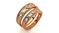 Band ring - nhan nu   1341 | 3D