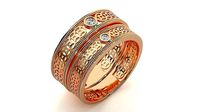 Band ring - nhan nu  1327 | 3D