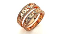 Band ring - nhan nu  1334 | 3D