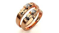 Band ring - nhan nu  1347 | 3D