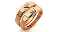 Band ring - nhan nu  1350 | 3D