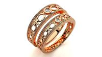 Band ring - nhan nu  1543 | 3D