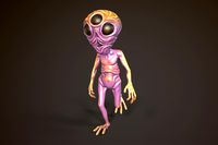 Alien three-eyed