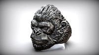 African Gorilla Monkey King Wild Animal Ring | 3D