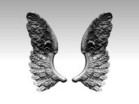 Wing Highpoly High Deatiled element part | 3D