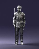 Man in military uniform 0116-10 3D Print Ready | 3D