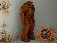 T-60 armor Fallout 4 Part 2 Scale 1 | 3D