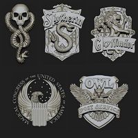 Potter Universe - 5 logos - OBJ and STL | 3D