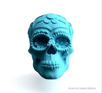FRIDA KAHLO SUGAR SKULL 3D MODEL | 3D