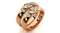 Band ring - Mau  3933 | 3D