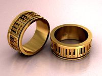 piano ring for man | 3D