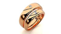 Band ring - ad  521 | 3D