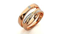Band ring - 1203 | 3D