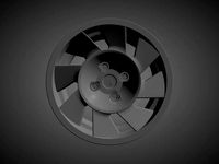 Peugeot 205 T16 Evo 2 OEM scalable and printable rims | 3D