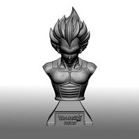 Vegeta Hakaishin Bust | 3D