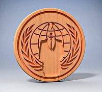 Anonymous-Guy Fawkes- V for Vendetta Coffe plate | 3D