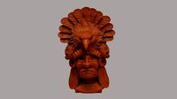 Eagle Aztec Warrior Sculpture | 3D