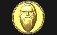 Gimli medallion pendant 3D printing ready stl obj | 3D