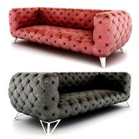 chester sofa in velor | 3D