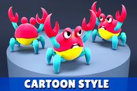 Cartoon Characters - Small Mad Crab Warrior