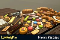 [LowPolyPro] French Pastries