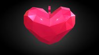 Heart Ornament - Faceted