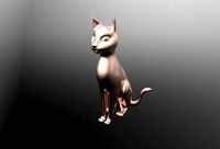 Bastet Egyptian cat sculpture | 3D