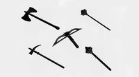 Arbalest maces and axes | 3D