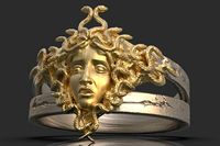 Gorgon Head Ring  | 3D