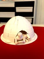 Tintin and Snowy in an Igloo | 3D