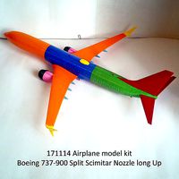 171114 Boeing 737-900 Split Scimitar Up | 3D