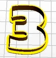 Epsilon Lower Case Cookie Cutter | 3D