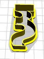 Xi Lower Case Cookie Cutter | 3D