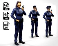 N6 Woman Police Officer Miniature | 3D