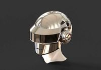 Daft Punk Silver Helmet | 3D