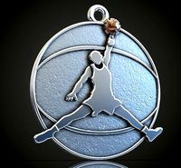 Jordan pendant trinket basketball jump slamdunk | 3D