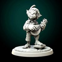 Goblin bard pre-supported | 3D
