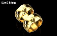 Chanel ring 2 size 17   2 rings | 3D